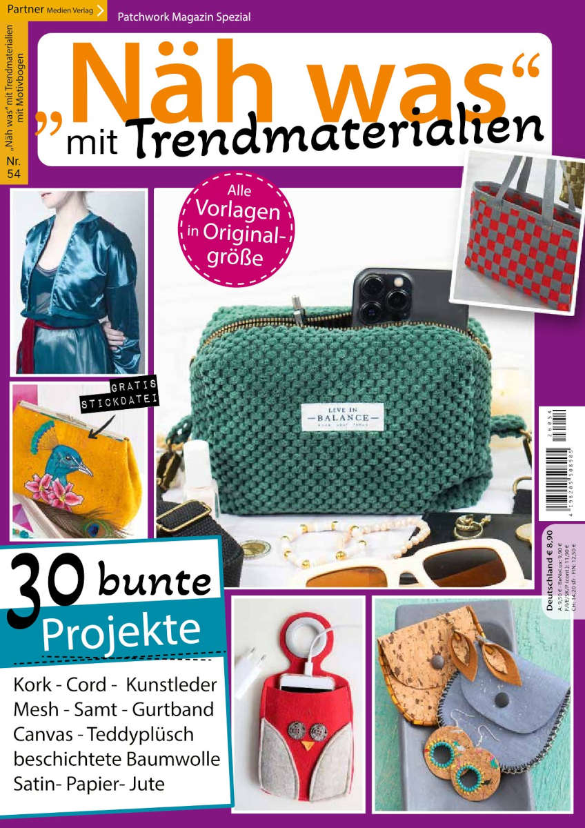 Cover Näh was mit Trendmaterialien
