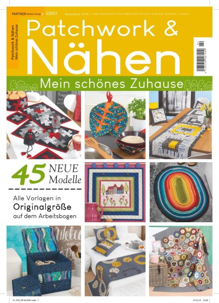 Patchwork und Nähen 2/2021 - 45 Neue Modelle E-Paper