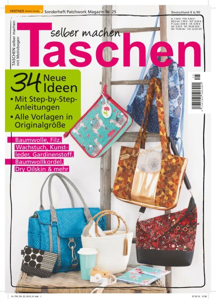 Taschen selber machen - Patchwork Magazin Sonderheft 25/2019 E-Paper